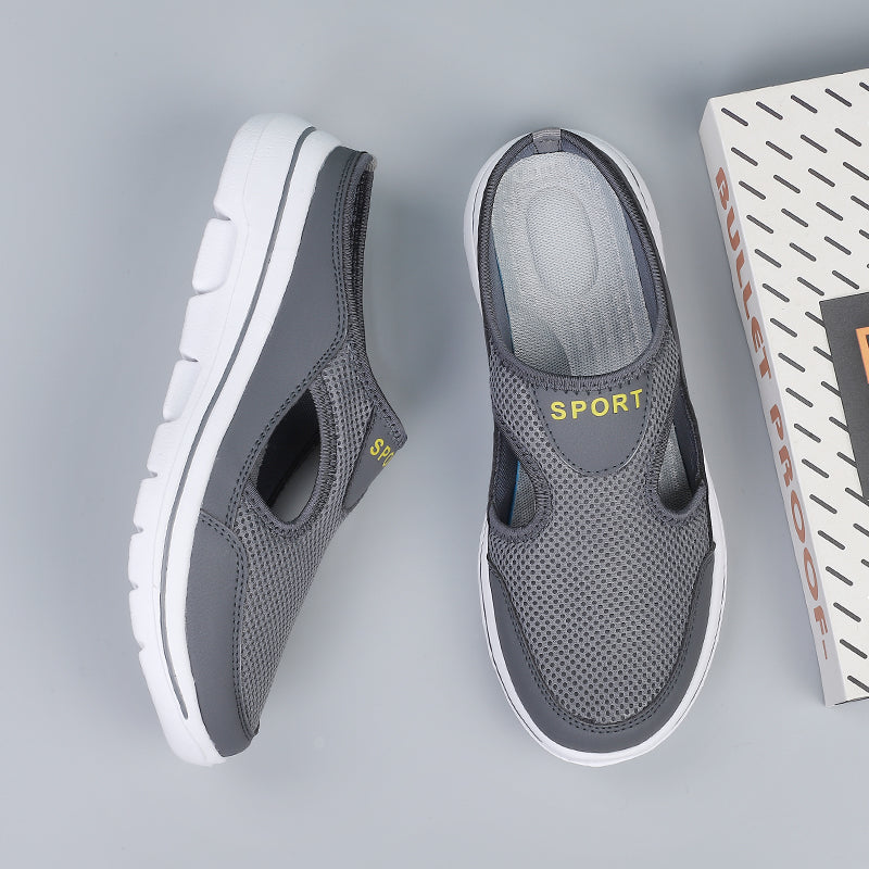 Zapatillas de Malla Ortopédicas para Mujeres con Suela Acolchada, Transpirables, Slip-On, Casual, Comodidad para Caminar en Verano