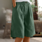 Shorts de Confort para Mujeres, Corte Relajado, Transpirables, Ligeros, Casual, para el Día a Día en Climas Cálidos – Renee