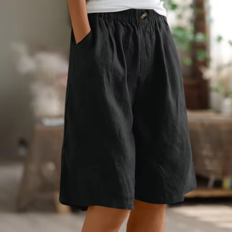 Shorts de Confort para Mujeres, Corte Relajado, Transpirables, Ligeros, Casual, para el Día a Día en Climas Cálidos – Renee