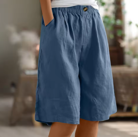 Shorts de Confort para Mujeres, Corte Relajado, Transpirables, Ligeros, Casual, para el Día a Día en Climas Cálidos – Renee
