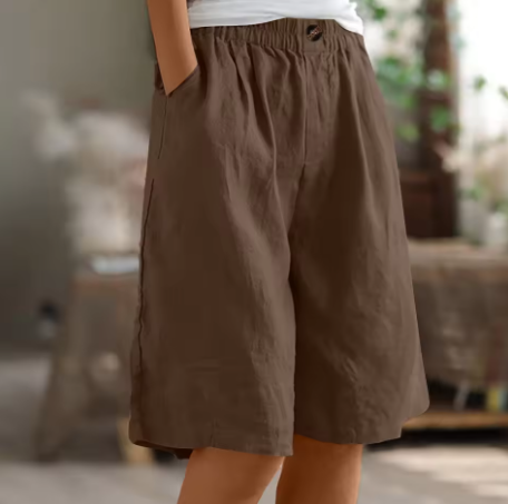 Shorts de Confort para Mujeres, Corte Relajado, Transpirables, Ligeros, Casual, para el Día a Día en Climas Cálidos – Renee