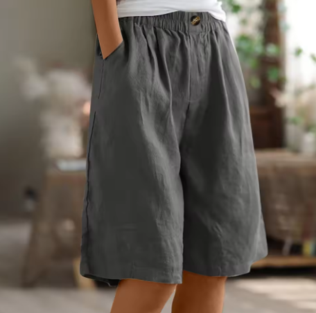 Shorts de Confort para Mujeres, Corte Relajado, Transpirables, Ligeros, Casual, para el Día a Día en Climas Cálidos – Renee