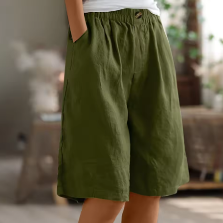 Shorts de Confort para Mujeres, Corte Relajado, Transpirables, Ligeros, Casual, para el Día a Día en Climas Cálidos – Renee