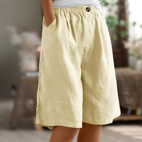 Shorts de Confort para Mujeres, Corte Relajado, Transpirables, Ligeros, Casual, para el Día a Día en Climas Cálidos – Renee