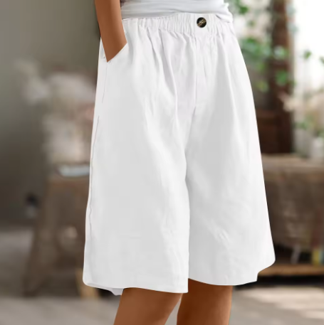 Shorts de Confort para Mujeres, Corte Relajado, Transpirables, Ligeros, Casual, para el Día a Día en Climas Cálidos – Renee