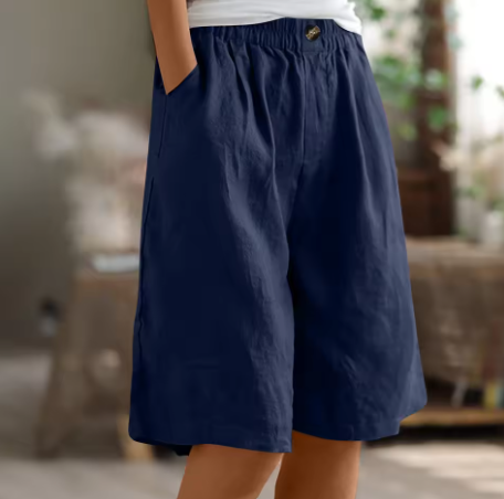 Shorts de Confort para Mujeres, Corte Relajado, Transpirables, Ligeros, Casual, para el Día a Día en Climas Cálidos – Renee