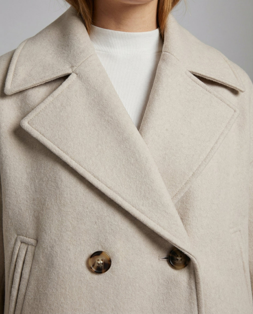 Chaqueta Corto Doble Botonadura para Mujer con Solapa y Botones – Heidi