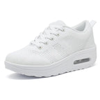 Zapatillas de Aire Ortopédicas para Mujeres con Burbuja de Aire, Malla, Con Cordones, Plataforma Acolchada, Calzado Casual para el Día a Día