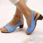 Sandalias de Tacón para Mujeres con Soporte de Arco, Punta Abierta, Calzado Casual Formal para Verano – Marley Elegance