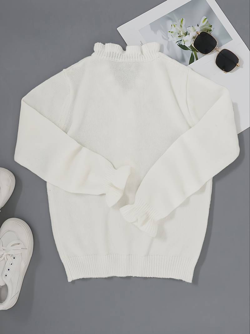 Blusa con Volantes para Mujer con Botones Decorativos Escote Fluido Femenina Elegante Casual Chic – Darcey