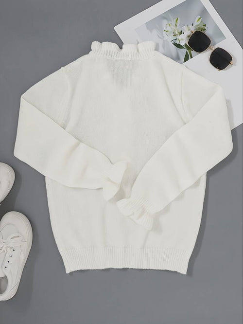 Blusa con Volantes para Mujer con Botones Decorativos Escote Fluido Femenina Elegante Casual Chic – Darcey