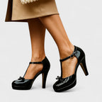 Tacones para Mujeres con Plantilla Acolchada Tacón Sólido Postura Natural Moderna Elegante – Oriah