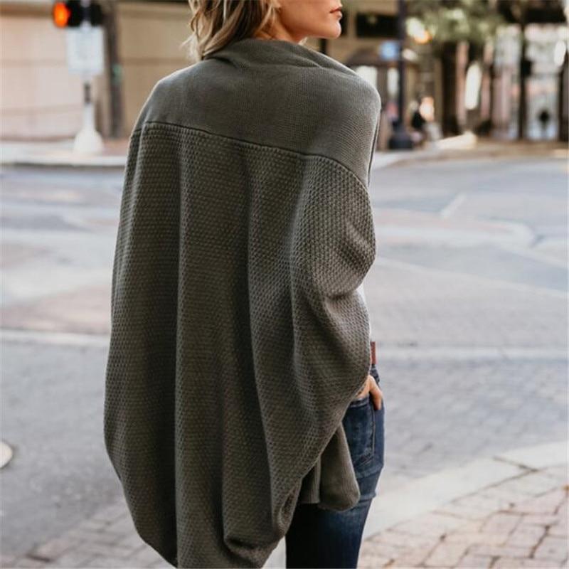 Cárdigan de Punto de Batwing Oversized para Mujer, Abierto por Delante, Estilo Boho, Casual, de Uso Diario – Multicolor