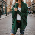 Cárdigan de Punto de Batwing Oversized para Mujer, Abierto por Delante, Estilo Boho, Casual, de Uso Diario – Multicolor