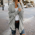 Cárdigan de Punto de Batwing Oversized para Mujer, Abierto por Delante, Estilo Boho, Casual, de Uso Diario – Multicolor