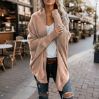 Cárdigan de Punto de Batwing Oversized para Mujer, Abierto por Delante, Estilo Boho, Casual, de Uso Diario – Multicolor