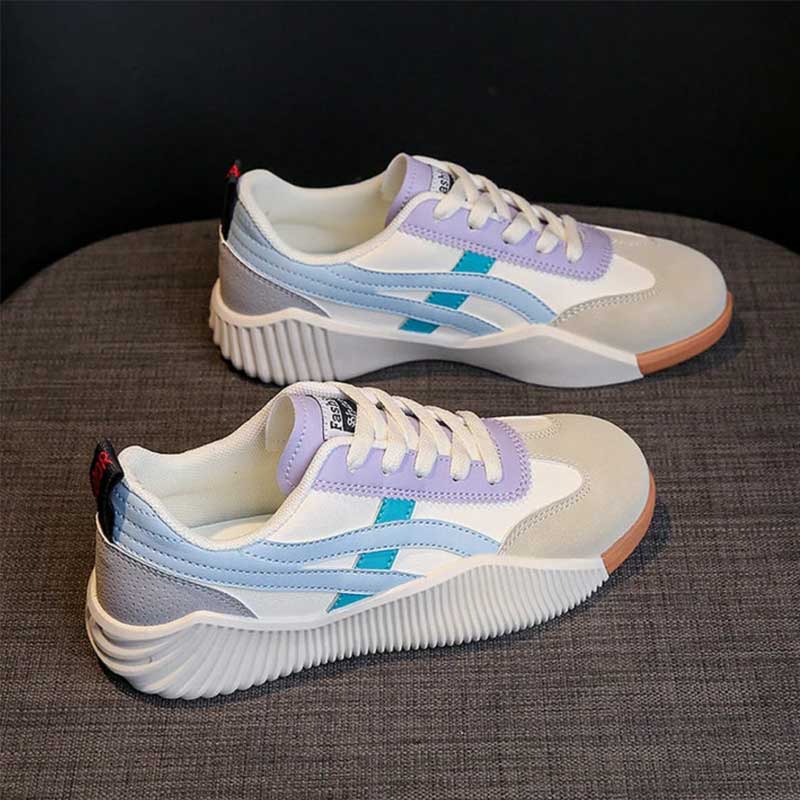 Zapatillas de Plataforma para Mujeres con Cordones y Suela Gruesa, Transpirables, Casual, para el Día a Día – Serenity