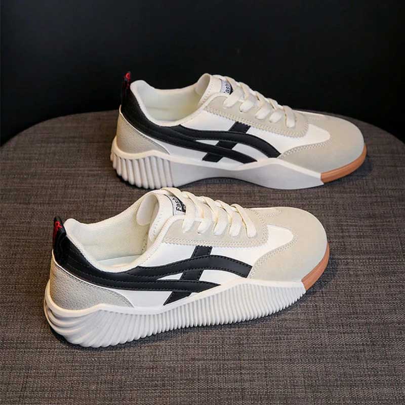 Zapatillas de Plataforma para Mujeres con Cordones y Suela Gruesa, Transpirables, Casual, para el Día a Día – Serenity