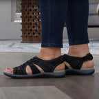 Sandalias Ortopédicas para Mujeres con Correa Ajustable y Punta Abierta, Suela Acolchada, Cómodas para Caminar en Verano