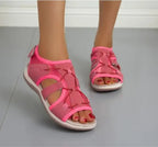 Sandalias Ortopédicas para Mujeres con Correa Ajustable y Punta Abierta, Suela Acolchada, Cómodas para Caminar en Verano