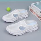 Zapatillas de Malla Ortopédicas para Mujeres con Suela Acolchada, Transpirables, Slip-On, Casual, Comodidad para Caminar en Verano