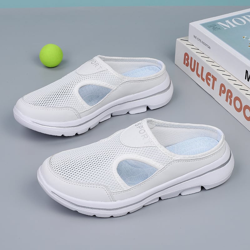 Zapatillas de Malla Ortopédicas para Mujeres con Suela Acolchada, Transpirables, Slip-On, Casual, Comodidad para Caminar en Verano
