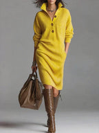 Vestido Corto de Punto Chic para Mujer Suave Transpirable Atractivo Casual para el Trabajo Noche Elegante – Fatima