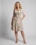 Vestido Tradicional Dirndl para Mujer con Cuerpo Laced y Blusa de Encaje de Algodón – Heidi