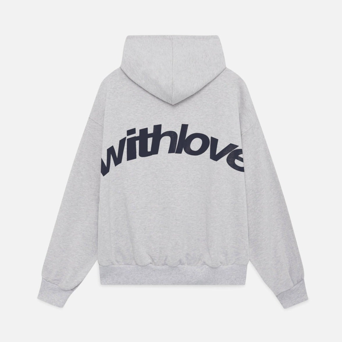 Sudadera Oversized de Mujer con Estampado Gráfico "Con Amor" – Negro