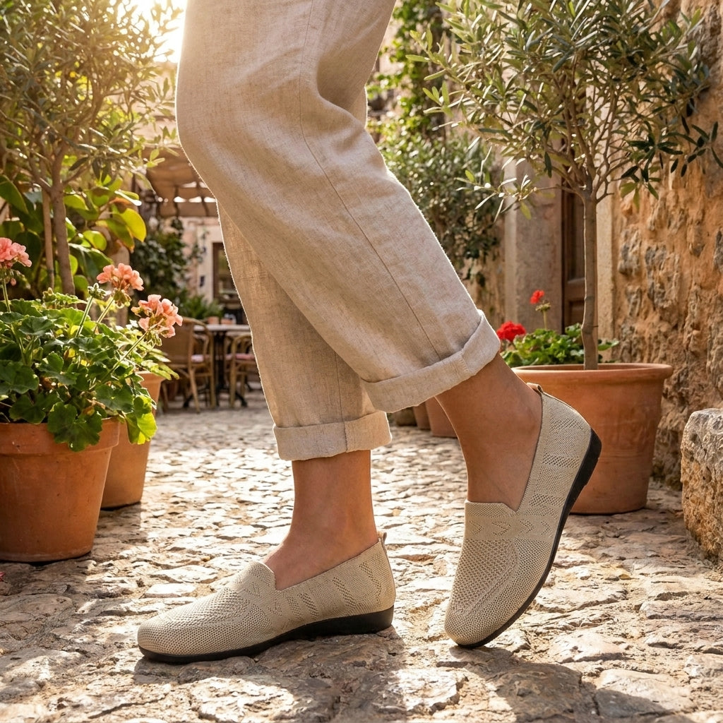 Zapatos Slip-On Ligeros para Mujeres, Tejido Transpirable, Zapatos Casual para el Confort Diario – Stella