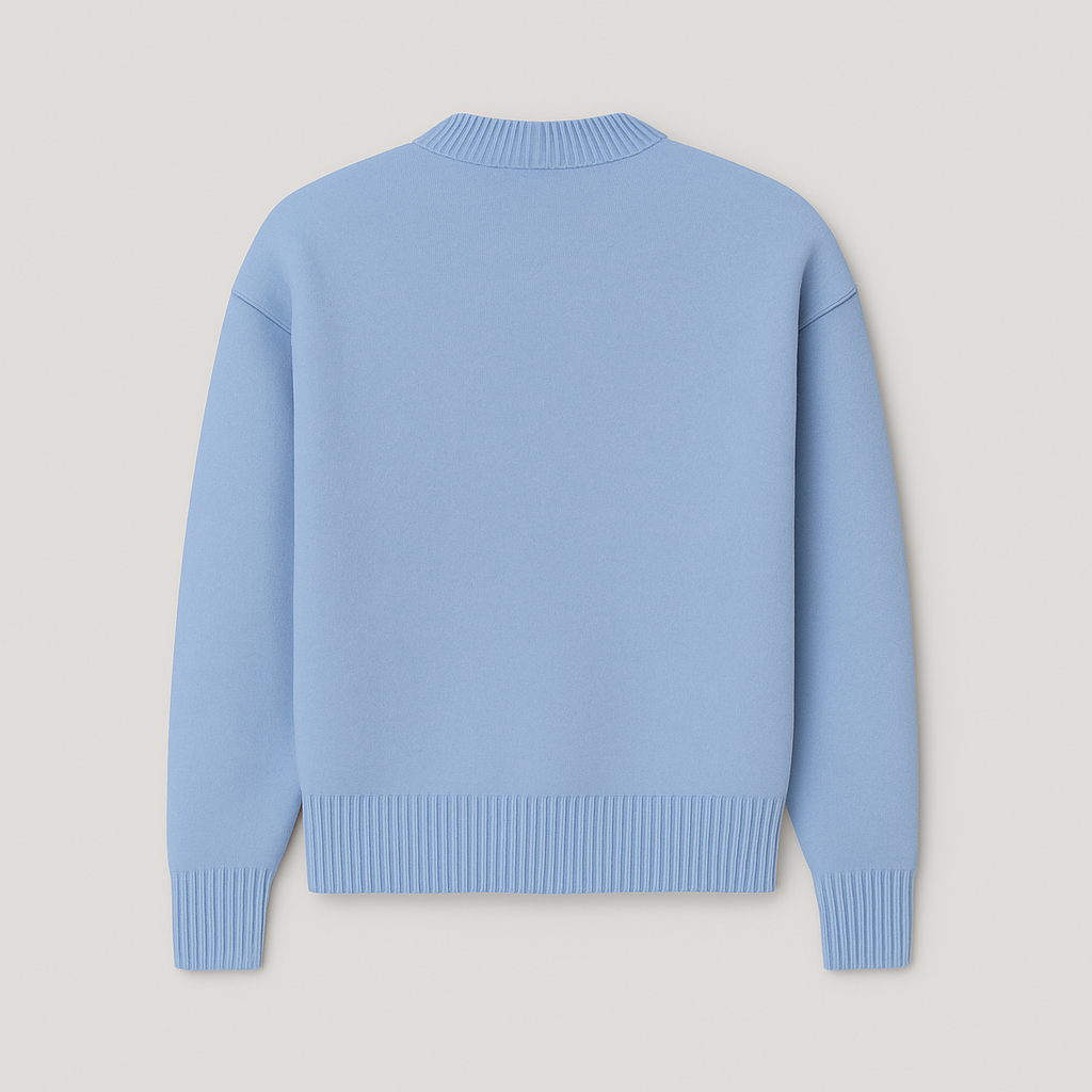 Suéter de Punto Oversized con Logo de Corazón Ace para Mujeres - Casual, Cómodo, Streetwear, Smart Casual, Regalo – Anely Crema Negro Verde