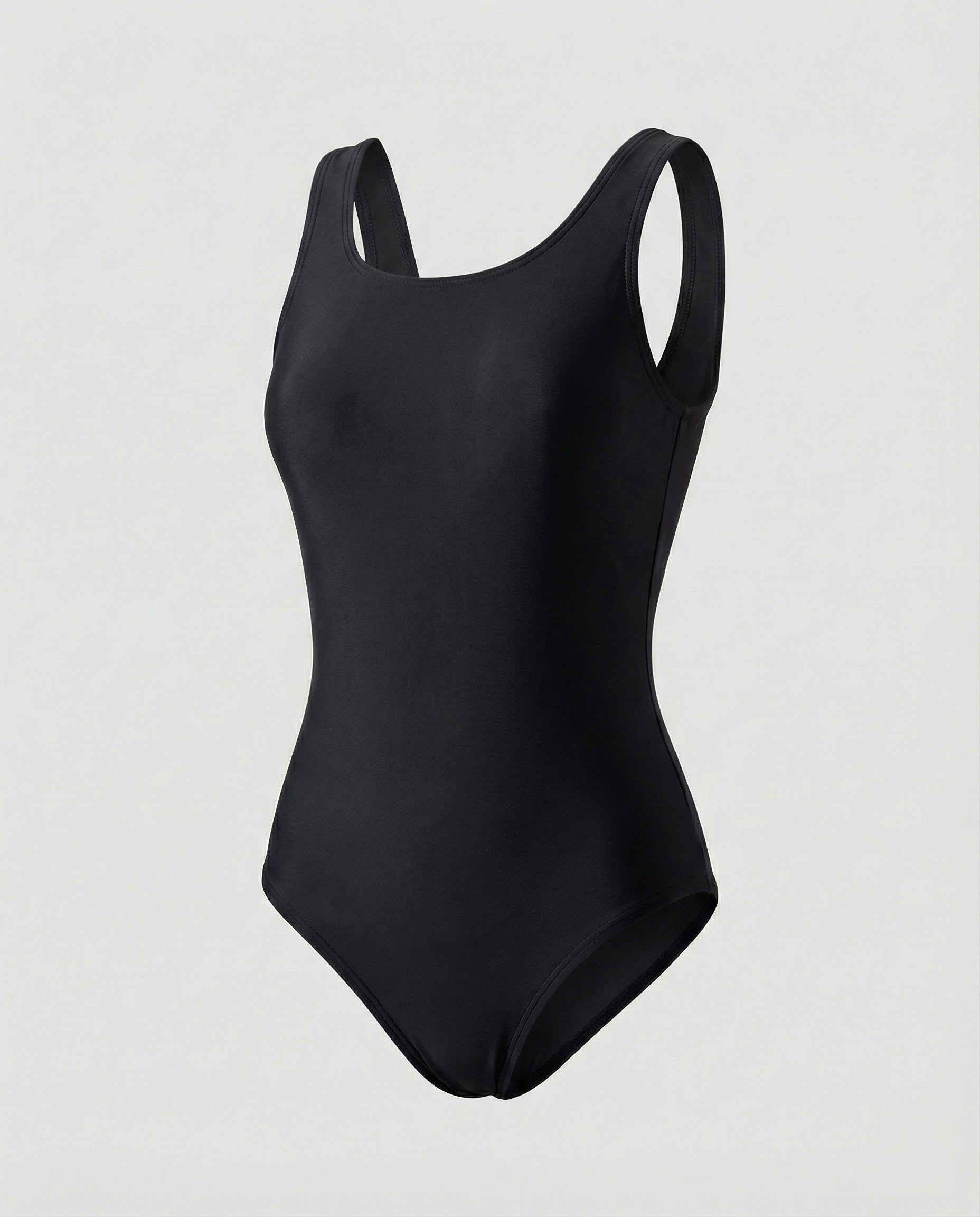 Traje de Baño Deportivo de Una Pieza para Mujer de Secado Rápido con Espalda Abierta y Tirantes Cruzados Cuello Redondo