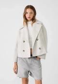 Chaqueta Corto Doble Botonadura para Mujer con Solapa y Botones – Heidi