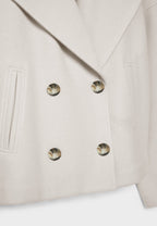 Chaqueta Corto Doble Botonadura para Mujer con Solapa y Botones – Heidi