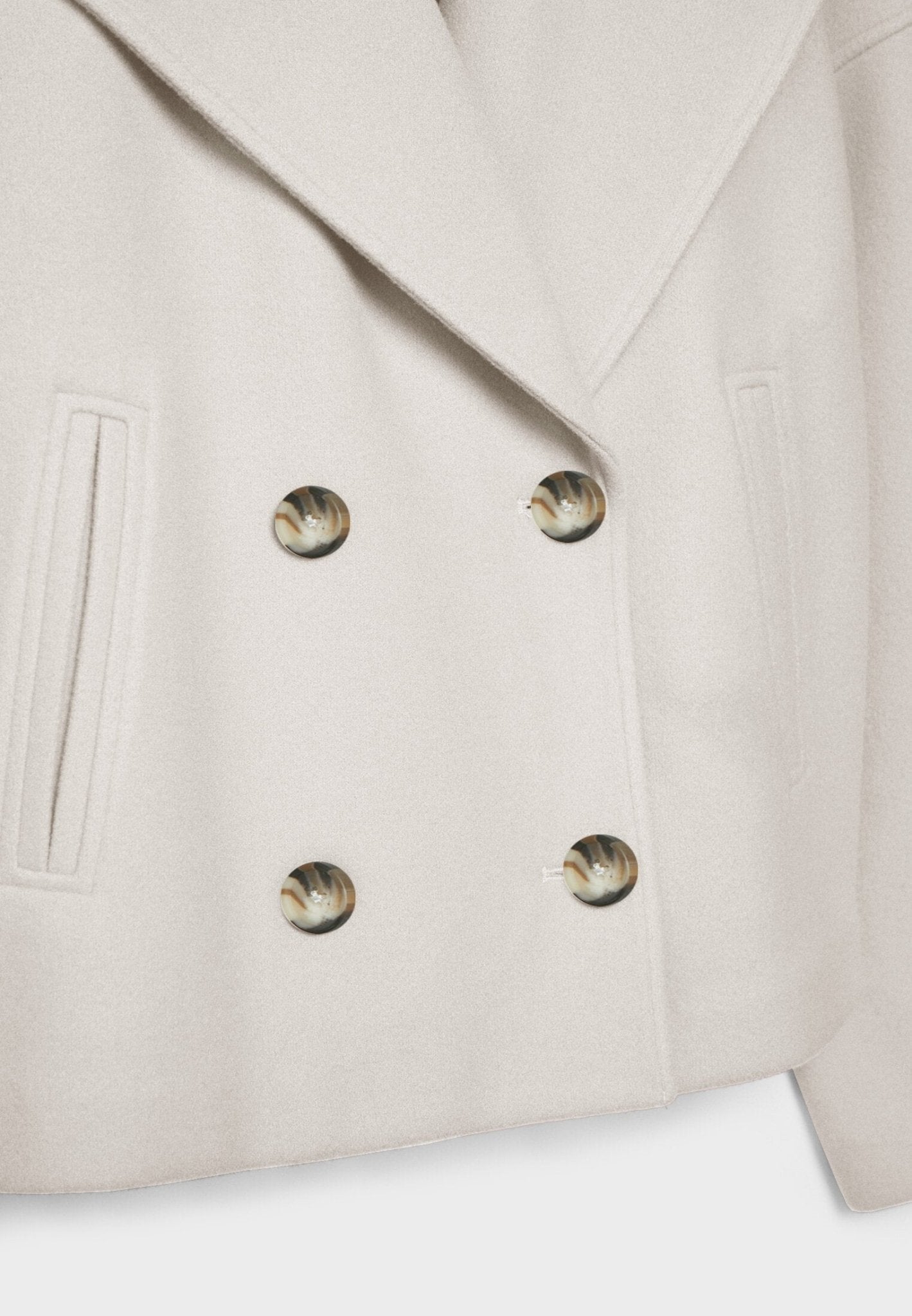 Chaqueta Corto Doble Botonadura para Mujer con Solapa y Botones – Heidi