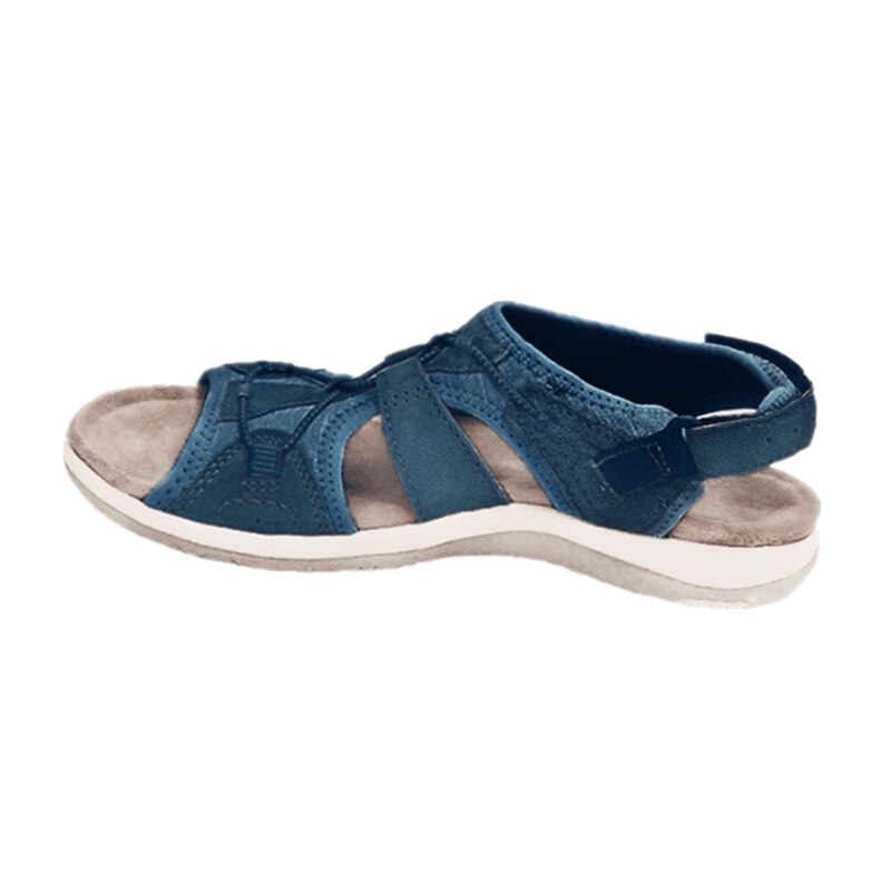 Sandalias Ortopédicas para Mujeres con Correa Ajustable y Punta Abierta, Suela Acolchada, Cómodas para Caminar en Verano