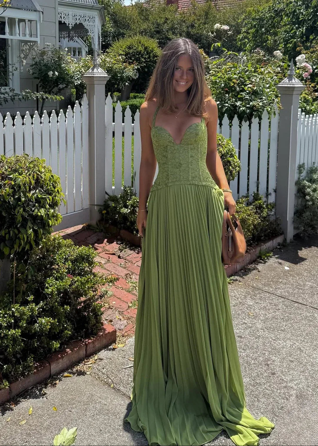 Vestido Largo Plisado de Halter para Mujeres - Invitada de Boda, Verano, Formal, Fiesta de Graduación, Viaje – Lily